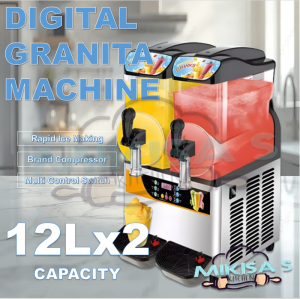 12L and 24L Capacity Digital Granita Machine Slushy Maker Machine Heavy Duty