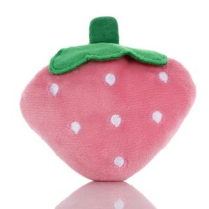 Dog Chewing Toy/Cat Pillow Squeaky Sound Toy Dog Chew Bite Toys Playing Plush Chew Stuffed Interactive Sleeping Doll Puppy Kitten Star Fruits  Bunyi Patung Mainan Kucing 宠物狗狗猫咪发声玩具玩偶