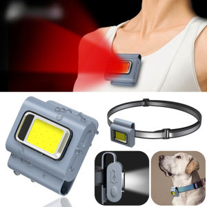 LED Running Light For Runner Rechargeable flash lights rechargeable walking headlamp Silicone Clip mini flashlight waterproof head torch light super bright head lamp portable light Outdoor Camping lamp fishing Magnetic LED light night light emergency lamp