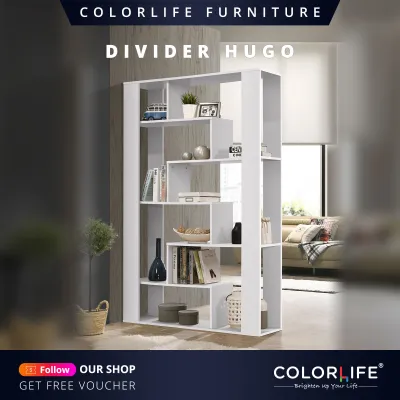 Color Life Hugo Divider / Divider For Living Room / Living Room Display Cabinet / Bedroom Book Shelf / Book Shelf Cabinet