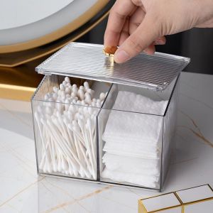 Acrylic Cotton Bud Kotak Tempat Kapas 7Q452