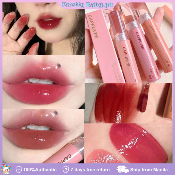 New Cappuvini Water Reflecting Lip Tint Lip Gloss Mirror Long Lasting ...