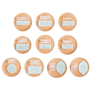 Eid Mubarak Fondant Cookie Acrylic Biscuit Mold Dessert Cake Baking Mould for Family Gatherings and Workshops
