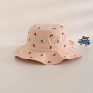 Mũ tai bèo cho bé che gáy chống tia UV cotton mềm dây cột cố định nhiều họa tiết dễ thương - Happy Life 4Kid