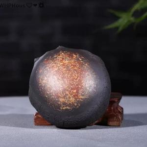 WP💓💛💖 Three-legged Toad Purple Clay Tea Pet Ornaments Handmade Animal Statue Tea Figurine Crafts Sculpture Tea Set Decoration Gifts