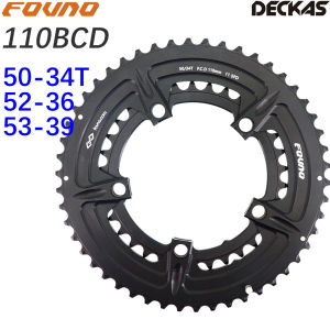 Fovno Double Chainring 110bcd Road Bike Round 2x Chainring 34t 35t 36t 52t 50t 53t 39t for Sram Red Rival S350 S900 Deckas