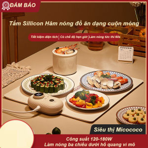 Máy hâm nóng thức ăn chất liệu siliicon siêu mỏng có thể gập gọn Có chức năng hẹn giờ và hiển thị nhiệt độ
