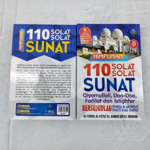 Buku Himpunan 110 Solat Solat Sunat/Langkah Solat Sunat/Sahih/Murah & Berkualiti