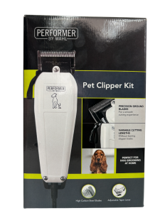 WAHL 9160-800 Performer Dog Clipper Kit | Pet Grooming Set for Dogs | 4 Guide Combs + Scissors + Oil