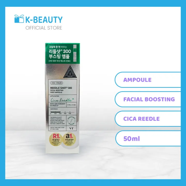 Cica Hyalon Routine VT Cosmetics Cica x Hyalon Reedle Shot 300 Facial Boosting First ...
