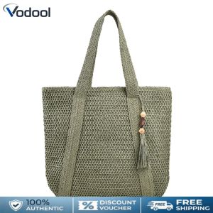 Beach Bags Summer Ladies Woven Bag Handmade Large Capacity Shopping Handbag Tote