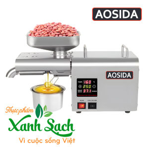 Máy Ép Dầu Thực Vật Nóng - Lạnh Aosida Thương hiệu Anh Quốc cao cấp K28S Với Công Suất 1100W Ép 5-7.5 kg/giờ - Bảo Hành 1 Năm Chính Hãng