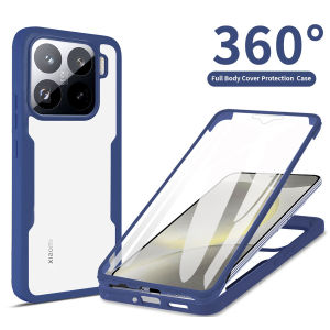 360° Protector Shockproof Phone Case For Xiaomi Mi 15 Ultra 14T Pro Redmi A3 14C 13 13C 12 12C 10 10C 10A 9 9A 9C Cover Casing Front + Back Full Protection Screen Protector