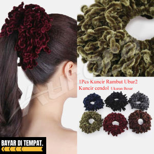 KUNCIRAN IKAT RAMBUT UBUR UBUR/Kunciran Candol/Kunciran Kriwil Aksesoris Rambut Wanita-Aurora Store