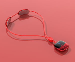 Hengfa Lina Portable Smart Hanging Neck Protector Shoulder Cervical Spine Massager Mini Pulse Neck Artifact Dredging Spine Hot Compress