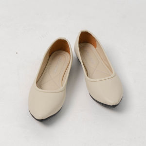 Andas Andis - Sepatu Flatshoes Wanita Flat Shoes Kerja Hitam Polos Alisa