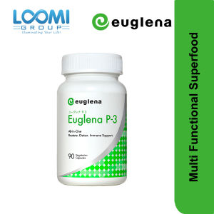 Euglena P-3 (Superfood Japanese Algae) (90 vege caps) for Strong Immunity Healthy Skin Liver Support Gout Support Glucose / Fat / Cholesterol Support Good Digestive Health