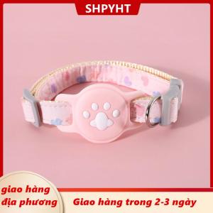 [COD] SHPYHT Giao hàng địa phương Vòng cổ thú cưng Hộp đựng thẻ airtag chân mèo bằng silicon Vòng cổ theo dõi chống thất lạc Vòng cổ thú cưng airtag chó con phụ kiện mèo dễ thương katten