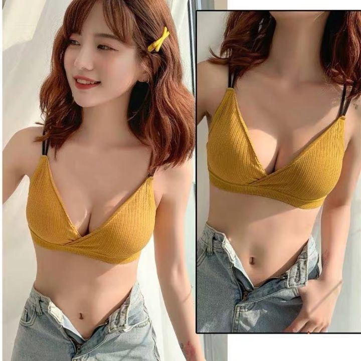 Korean Sexy Brallete Chest Wrap Seamless Sexy Lingerie Bralette Bra(free  size) | Lazada PH