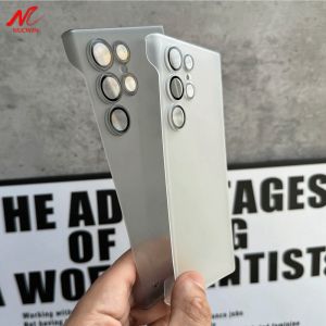 S23Ultra Case Luxury Slim Matte Ultra Thin PC Case for Samsung Galaxy S25 S22 Ultra S23 S24 Plus Broderless Heat Radiation Cover