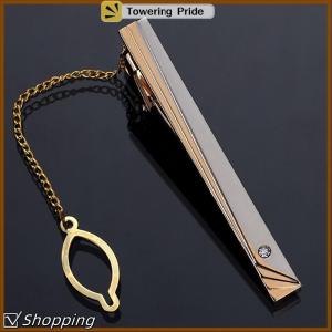 [Towering Pride] Men Metal Simple Necktie Buckle Color Tie Bar Clasp Clip Clamp Ties Pin Fashion Exquisite Jewelry For Wedding Gift