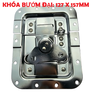 Khoá bướm âm to nhất: 127 X 157MM ( Sắt mạ inox) dùng tủ case tủ âm thanh tủ thiết bị case loa…