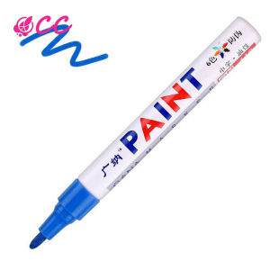 Colorful Steel Metal Marker Pen DIY Graffiti Pen White Marker Paint Pens Permanent Paint Markers for Rock Wood Metal Plastic Glass Canvas Ceramic