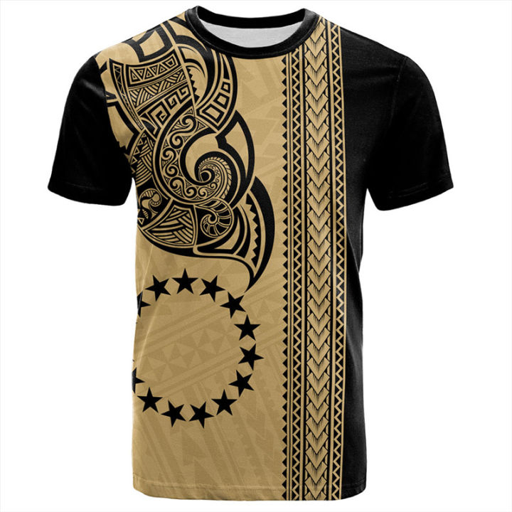 [Local Stock] HBESTY 3D Printed The RepublicOf Cook Islands Flag Map T ...