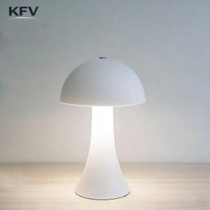 KFV LED Table Lamp Touch Sensor Desk Light Rechargeable Retro Mushroom Bedside Lamp For Home Bedroom Restaurant Decor Light