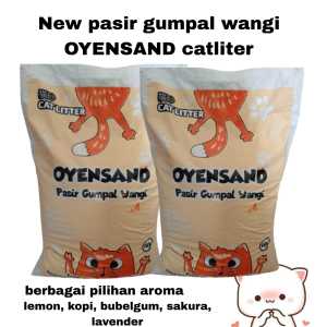 OYENSAND Pasir Kucing Aroma Lemon 12L - Gumpal & Wangi untuk Kucing