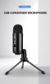 USB Condenser Microphone  Recording for Singing Full Set for MAC or Windows or Android Microphone for Videoke Complete Set Mic Condenser with Tripod Stand. 