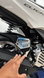 Hugger Airblade Reservoir Cover For Honda Click 125i/150i Full Cnc Alloy Stainless Steel