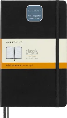 Moleskine Classic Notebook Large Hard Cover Expanded 400 pages