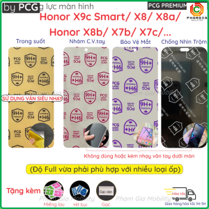 Dán cường lực màn hình Honor 90GT 90 GT Pro X9c Smart X7b X7c X8 X8a X8b 5G nano dẻo trong nhám chống nhìn trộm