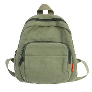 Fashionable Women Backpack in Bright Solid Colors Lightweight Canvas for Daily and Travel Use