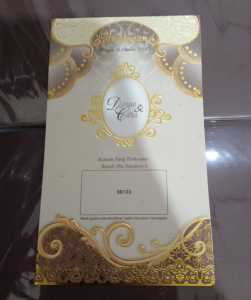 UNDANGAN ERA BARU 88133 UNDANGAN NIKAH UNDANGAN PERNIKAHAN WEDDING CARD KARTU UNDANGAN KARTU UCAPAN FREE PLASTIK