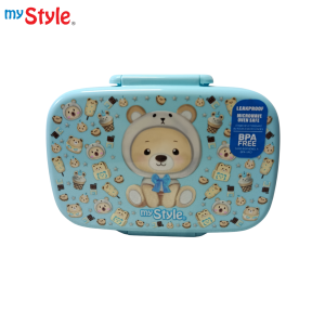 My Style TM 1506 G Bento Lunch Box with Spoon & Fork for Junior Boys - Kotak Bekal dengan Sendok dan Garpu