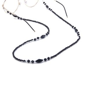 Women Beads Black Glasses Rope Eyeglass Chains Chains Eyewear Cord