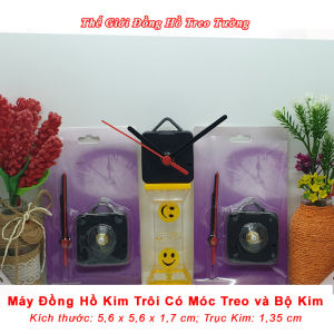 Máy Đồng Hồ KIM TRÔI Siêu Tĩnh Fullbox Có Móc Treo Bộ 3 Kim và Pin Tiểu AA Dùng Thay Thế Máy Đồng Hồ Cũ Hoặc Tự Làm Đồng Hồ (DIY)