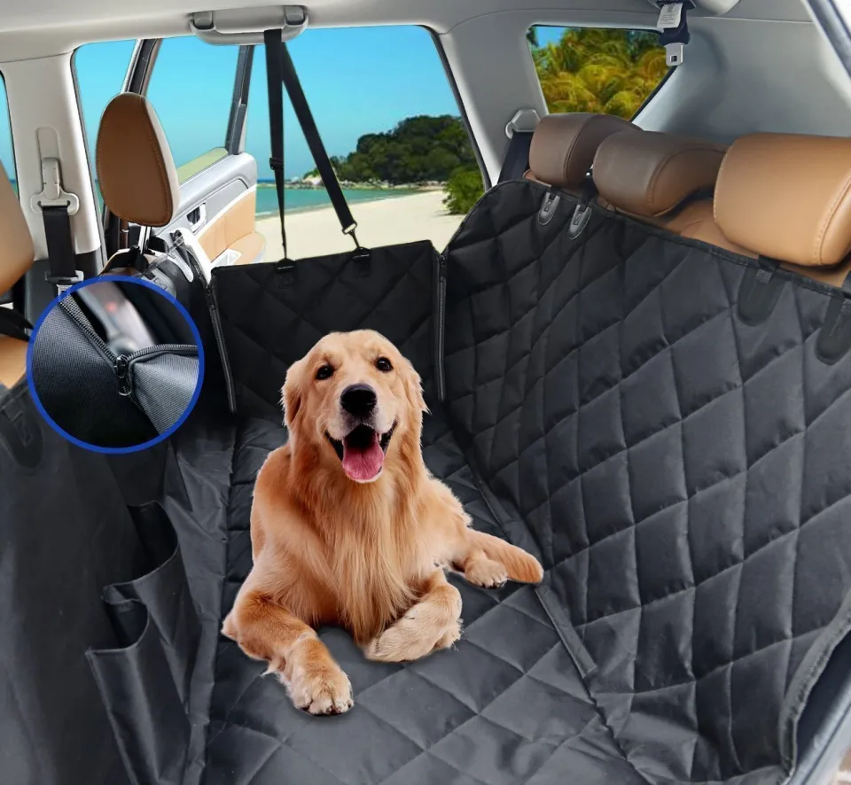 Waterproof dog car seat cover Pet car seat mat Dog carrier hammock Car rear back seat protector mat for pet Safety carrier pet travel for dog