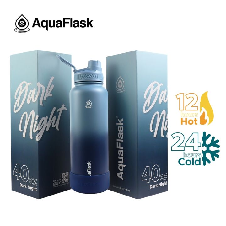 AquaFlask Tumbler (Dream II) Hot and Cold Spout Lid Wide Mouth Vacuum ...