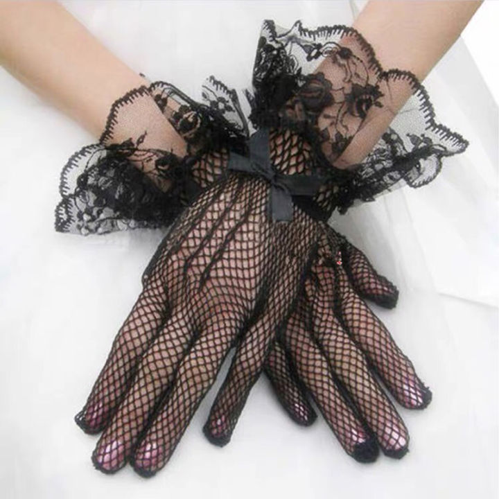 Fashion lace deals gloves