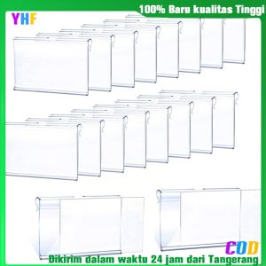20 Pcs 60mm Tampilan Label Harga/Akrilik PVC Transparan/Price Tag Label/Price Tag Kartu COD - YHF