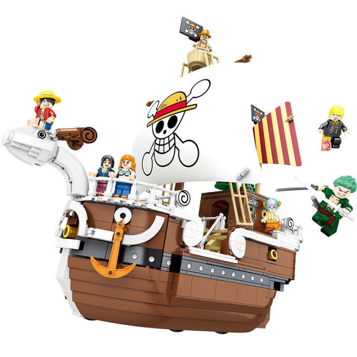 Lego One Piece Series Luffy Pirate Ship Model Adult Difficult Boys