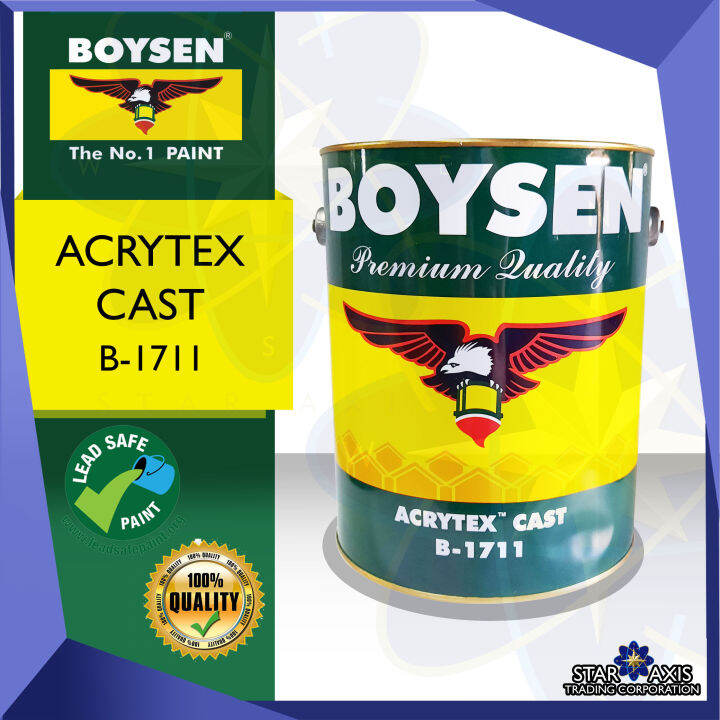 BOYSEN ACRYTEX CAST PUTTY &TEXTURED For WOOD & CONCRETE B-1711 4L ...