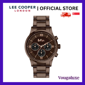 LEE COOPER OFFICIAL Men Metal Band Dark Brown Watch Water Resistant Affordable Branded Timepiece (2 Years Warranty) LC06922.740