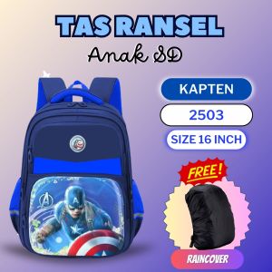 TAS SEKOLAH RANSEL- TROLI RODA 2 - TROLI RODA 3 ANAK LAKI LAKI SD IMPORT KARAKTER KARTUN LUCU BAHAN NLON PREMIUM 2503
