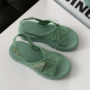 【BELI LOKAL】Dejavu Wedges Sandals Sepatu Wanita Terbaru Sandal Tali Wanita Shoes Sandal Wanita Black White HSN129