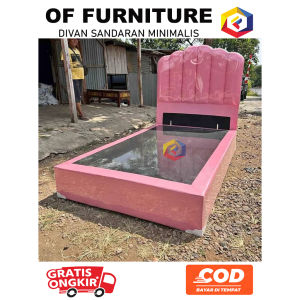 Tempat Tidur Divan Sandaran Minimalis | Desain Modern | Single Bed | Double Bed | Double XL | Queen Size | King Size | Super King