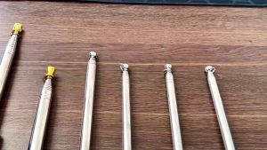 1.6M 2M Telescopic Guide Flag Pole Retractable Stainless Steel Portable Flag Holder For Tour Guide